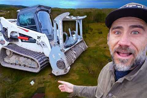 Clearing Land with Forestry Mulcher/ Building our 14 acre Homestead