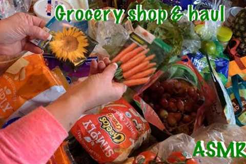 ASMR Grocery shopping &amp; haul (No talking) Filmed before Covid 19 (No soft spoken version)