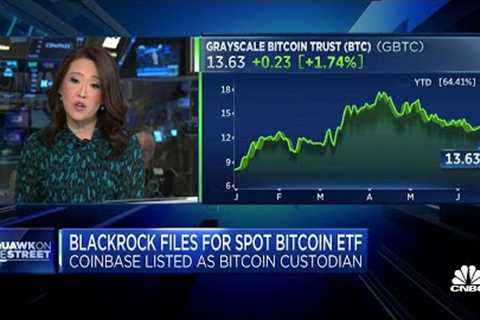 BlackRock files for spot bitcoin ETF