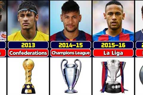 Neymar Junior's Career All Trophies And Awards.