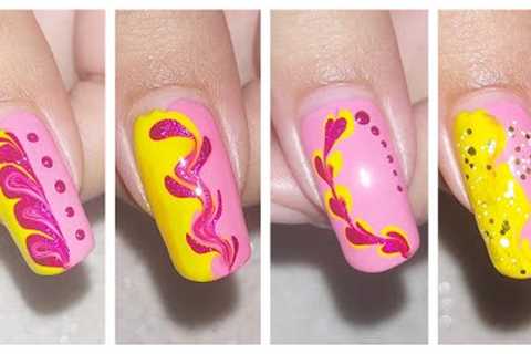Easy nail Art within 2 minutes || Simple nail designs #naildesign #easynailart #nailart