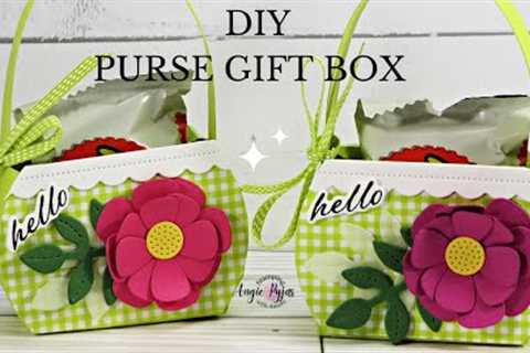 Check out This Diy Purse Gift Box/ Full Tutorial and Tips for crafting the Purse and Flower.