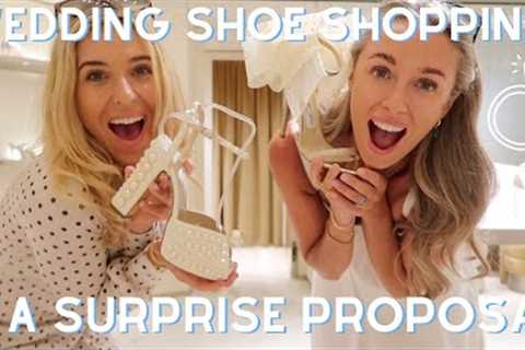 A Surprise Wedding Proposal / Engagement &amp; Wedding Shoe Shopping in Harrods, London &amp; The..