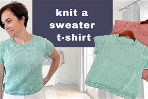How to Knit a Classic Sweater T-Shirt | Brightbay Tee Knitting Pattern + Tutorial
