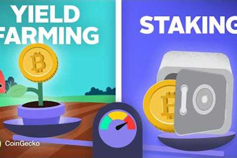 Is Yield Farming DIFFERENT from Staking? Explained in 3 mins