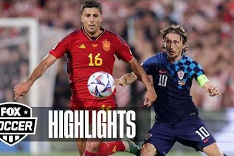 Croatia vs. Spain Highlights | UEFA Nations League Final