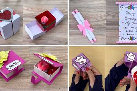 DIY - 4 gift box ideas | surprise gift box | valentines day gift idea | birthday gifts