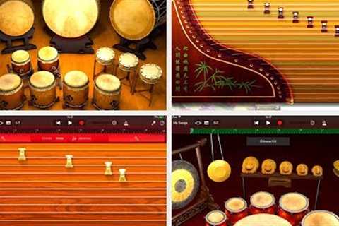 GARAGEBAND 2.3 for iOS - Let's Play The Chinese &amp; Japanese Instruments &amp; Drums