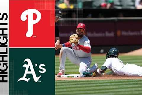 Phillies vs. A's Game Highlights (6/17/23) | MLB Highlights