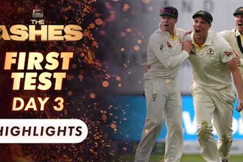 2023 Ashes 1st Test, Day 3 Highlights | Wide World of Sports