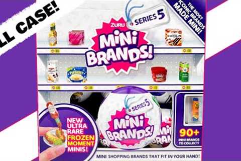 FULL CASE UNBOXING MINI BRANDS SERIES 5!! Zuru 5 Surprise Blind Bag Opening!!