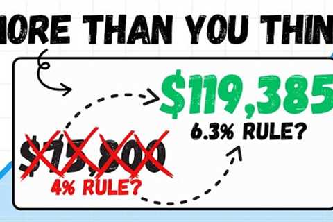 How Much Can YOU Safely Spend in Retirement? (4% Rule ➡ 6.3% Rule?)