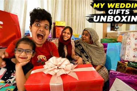 Wedding Gifts Unboxing With Family ❤️ - Irfan's View