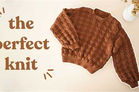 How to Knit The Rosery Jumper ~ Free Knitting Pattern! | Cosy Knit With Me