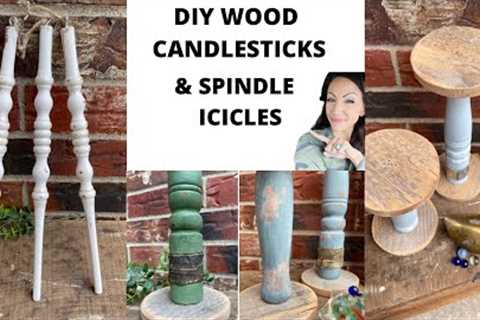 How to Build Candlesticks | Christmas in July 2022 | Spindle Projects | DIY Wood Projects