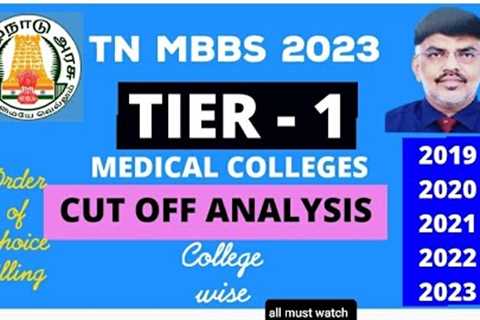 TN Medical Colleges CUT-OFF Analysis|College wise| Priority| Choice Filling| Ranking|TIER-1 Colleges