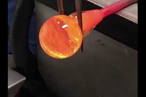 (SATISFYING) Can't Look Away From This Glass Blowing #Shorts