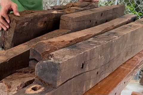 Building a Stunning Chair and Table Set from 100% Recycled Boat Wood // Woodworking Guide