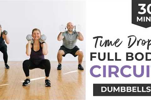 30 Minute FULL BODY Dumbbell Workout AT HOME (Circuits) | 🔥 Burn 400 Calories