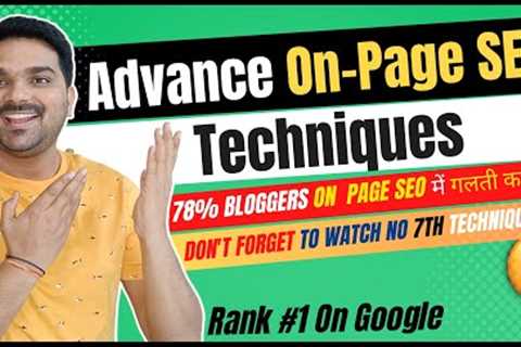 Advanced On Page SEO Techniques In Hindi -2023 | Advance SEO Tips in Hindi