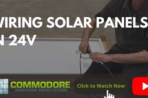Wiring Solar Panels in 24V