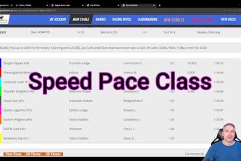 Horse Racing - Speed, Pace &amp; Class | Breakdown