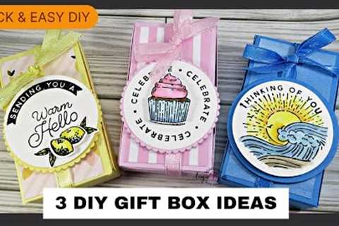 Three Adorable DIY Gift Box Ideas You Will Love - A Quick &amp; Easy Box, Family, and Friends Will..