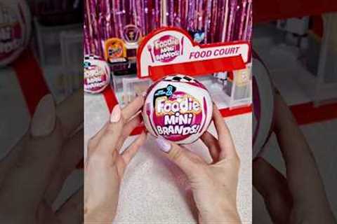 #shorts Asmr unboxing Zuru 5 Surprise FOODIE Mini Brands Series 2