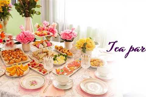 Tea Party - Make Ahead Appetizers and Desserts #teaparty #appetizers #desserts #tea