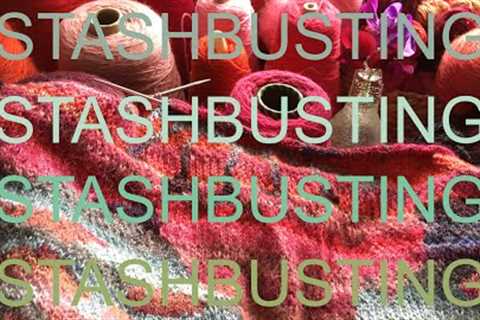 EASY STRANDED COLORWORK KNITTING stash buster SCRAPPY FREESTYLE blanket FLORAL SHAWL Shlanket