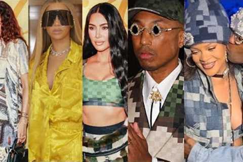 Kim Stuck Out Like A Sore Thumb Rihanna Beyoncé Zendaya A$ap Rocky Slays Pharrell Louis Vuitton Show