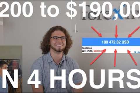 How this trader turned $200 into $190,000 in 4 hours