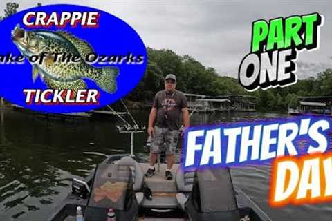 Fathers Day Crappie Fishing with Crappie Tickler on Lake of The Ozarks