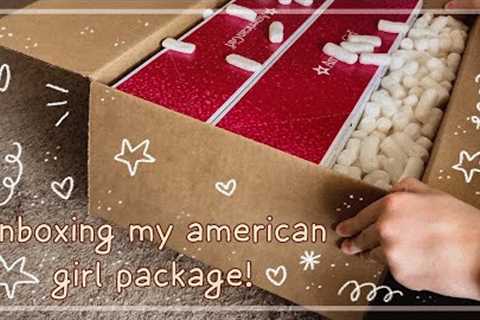 unboxing an american girl package! opening claudie wells and josefina montoya | kinzplush