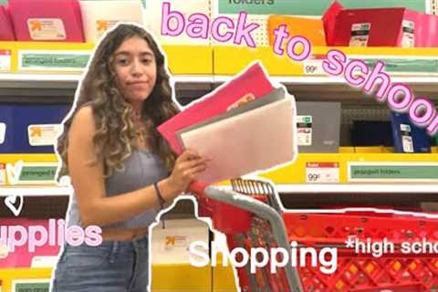 back to school supplies shopping vlog + HAUL 2021 | freshman in high school