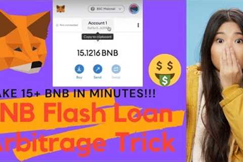 Earn crypto with BNB BSC using AAVE Flash loan arbitrage 2022
