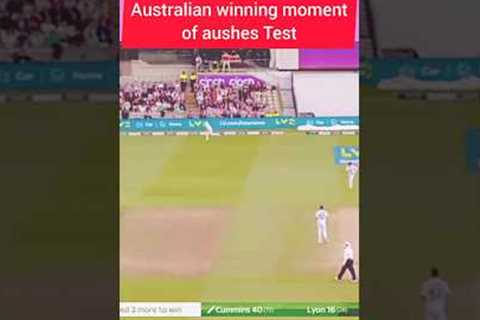 Australian winning moment of Aushes test match 🔥🔥🔥🔥 Aushes test match#Aus vs..
