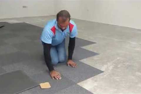 Carpet Tile Installation - How To Install Carpet Tile With Glue