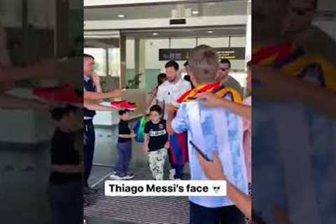 Thiago Messi has no time for the fans 🤣