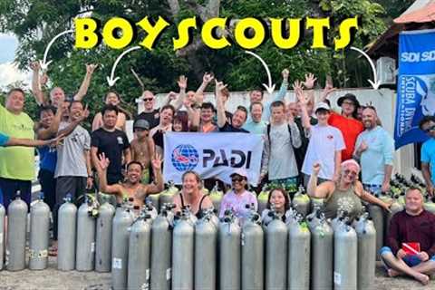 Boyscouts invade Philippines for SCUBA diving