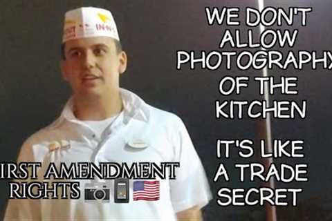 We Don't Allow Photography Of The Kitchen...It's Like A Trade Secret  #FirstAmendmentRights 📷📱🇺🇸