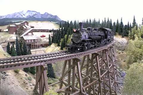 Railfan this O Scale Rio Grande Southern and Denver &amp; Rio Grande Western Railroad, by Jim..
