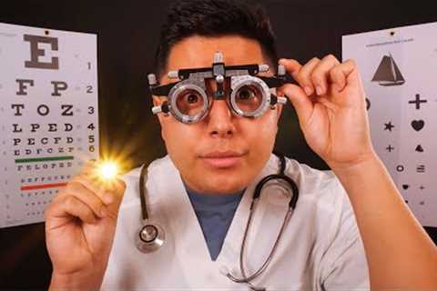 ASMR | A Traditional Eye Exam done FAST! | Medical Roleplay