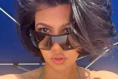 Pregnant Kourtney Kardashian Flaunts Bare Baby Bump in New Bikini Photos