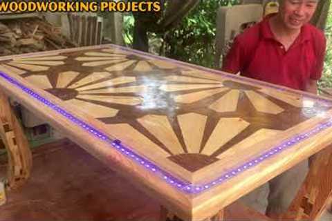 The Most Amazing Creative Woodworking Design // Make Your Own Unique Coffee Table