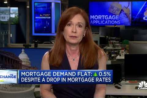 Demand for mortgages stays flat despite a decline in rates