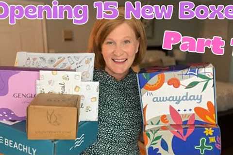Opening 15 New Subscription Boxes PART 1 | First Glances and Second Chances