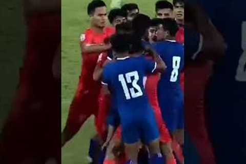 india vs nepal fight football #shorts #football #youtubeshorts #youtube