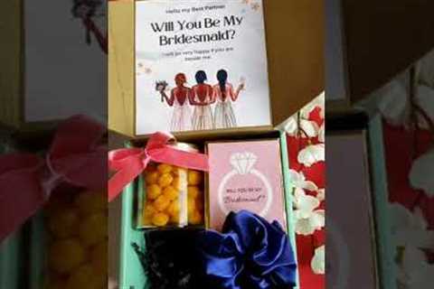Bridal party gifts | Bridesmaid gift ideas | To book an order DM us WhatsApp @ 8920342420