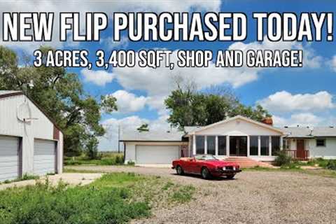 New Country House Flip with 3 Acres, a Shop, 3,400 SQFT and No Neighbors!
